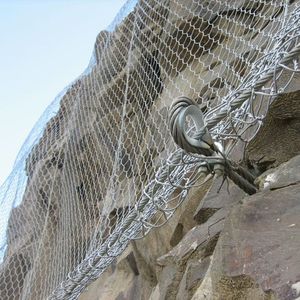 Rete di sicurezza sistema esagonale maglia con drappeggi maglia maglia protezione Rockfall fabbrica di rete per caduta massi - Product Image 6