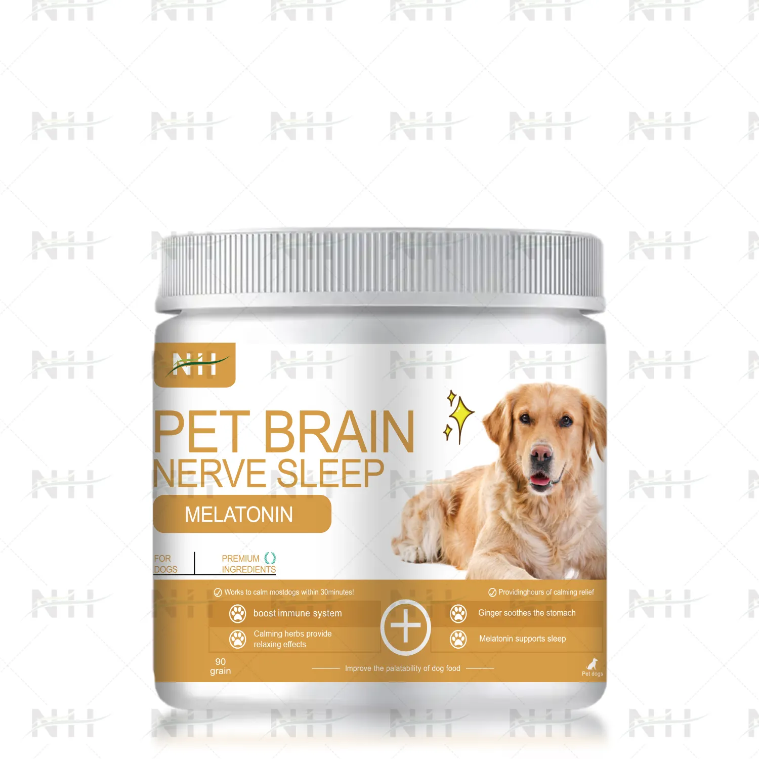 Los proveedores profesionales de alimentos orgánicos para mascotas para perros tratan la melatonina a granel seco al por mayor Etiqueta Privada de alimentos para perros