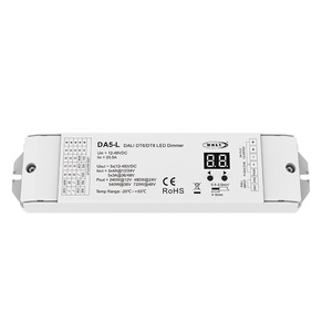 DALI DT6/DT8 светодиодный диммер 12-48 В 5-канальный DA5-L постоянного напряжения светодиодный контроллер для одиночного/двойного белого/RGB/RGBW/RGBCCT - Product Image 1