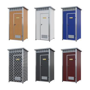 Tragbare Moderne Outdoor-Toilette aus Stahl, Mobile WC-Dusche für Apartment, Haus, Außenbereich, Büro, Praktisches Badezimmer, Portables WC - Product Image 4