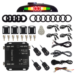 Universal 10-80V Zumbador de área Voz Advertencia de distancia Carretilla elevadora Sistema de seguridad de radar anticolisión inverso básico Alarmas de coche - Product Image 1