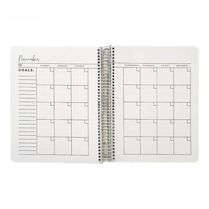 Hardcover Spiral Paper <strong>Notebook</strong> Diary Journal Agenda <strong>Dated</strong> Daily Weekly Monthly Organizer Teach Planner - Product Image 4