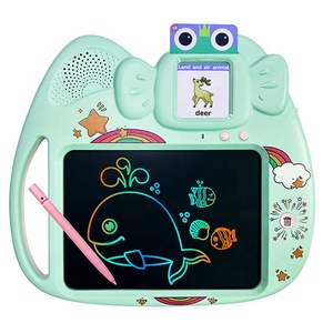 Macchina per l'apprendimento dei bambini 2 in 1 giocattoli educativi precoci tavoletta da scrittura LCD macchina per leggere e scrivere per tavole da disegno per bambini - Product Image 1