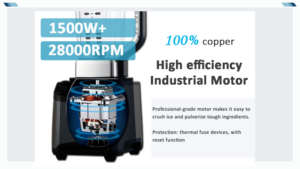新着高速ブレンダー1500ワット商用ブレンダーハイラインミキサー2L