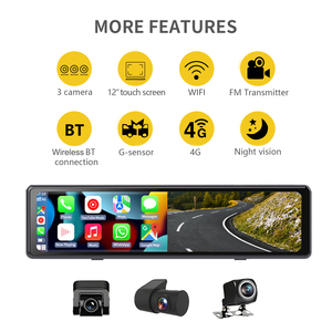 Adinkam 3通道仪表板凸轮前后侧后视镜，带夜视和Wifi 2.5K后视录像机 - Product Image 5