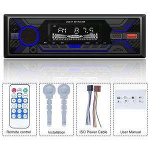 1 Din çift USB/BT/SD ses kontrolü uzaktan kumanda araba Stereo MP3 oynatıcı - Product Image 6