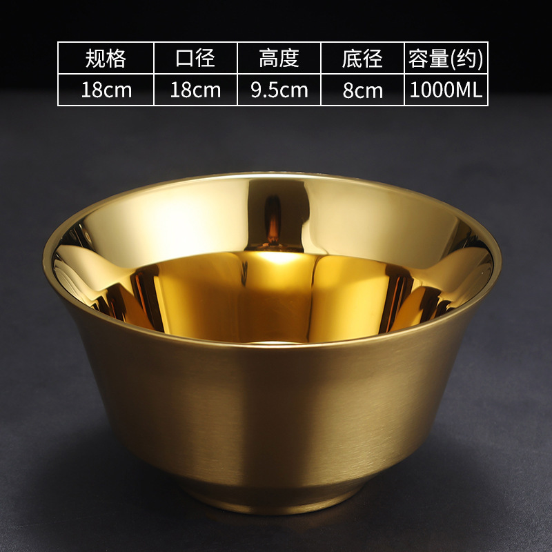 18cm Diamond Bowl (Gold)