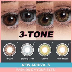 Miễn phí mẫu hot freshgo 3 tone Eye <span class=keywords><strong>lens</strong></span> màu Kính Áp Tròng Eye <span class=keywords><strong>Contact</strong></span> 1 năm softlens lentes de contato kontaktlinsen - Product Image 3
