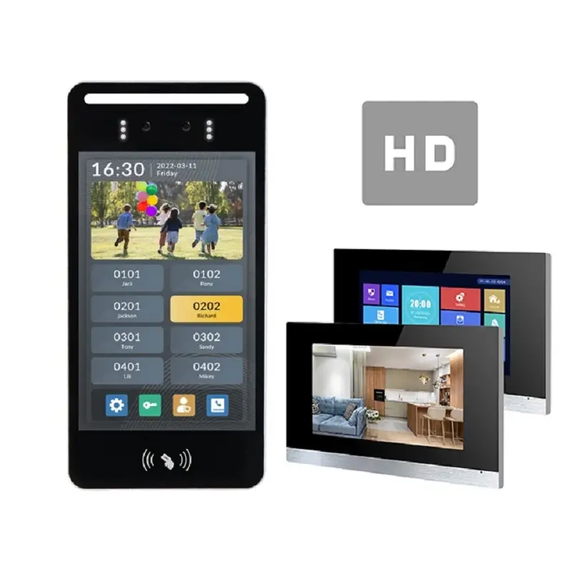 MingKe MK-AZCPRL8C Tuya Smart Video Tür Glocke IP Zwischensprechsystem 8 Zoll HD Kamera voller Touchbildschirm Tür Telefon für Appartment