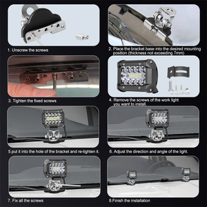 สกรูยึด M10สแตนเลสไฟ LED 12V โครงโปรเจคเตอร์สำหรับฝากระโปรงรถยนต์ - Product Image 5