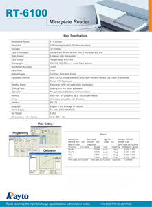 <span class=keywords><strong>Rayto</strong></span> Elisa đọc microplate đọc RT-6100 PC kiểm soát hệ thống cho phòng khám và phòng thí nghiệm - Product Image 4