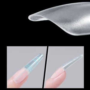 Miss240 adet Nail Art İpuçları Stiletto rehberlik hattı konumlandırma hattı ile akrilik çivi tam kapak tırnak uzatma İpuçları - Product Image 2