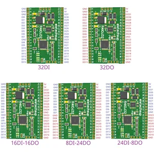 R4IOJ32 32CH RS485 2.54mm Pin Core Board Modbus Rtu <strong>Input</strong> and <strong>Output</strong> <strong>Control</strong> PLC HMI Remote IO Expanding Board DC 5V 12V 24V