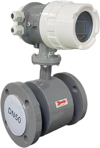 Medidor de flujo electromagnético de alta precisión, DN08-DN2000 con salida de pulso de 4-20mA - Product Image 2