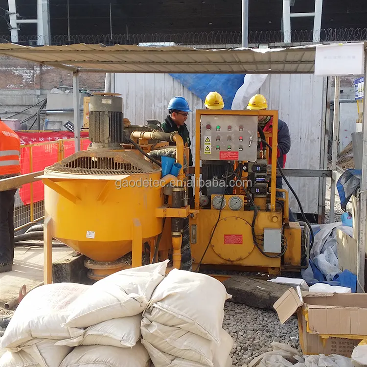 TBM için yüksek hacimli kolloidal kompakt çimento harç tesisi karıştırma ve pompalama çimento harç makinesi