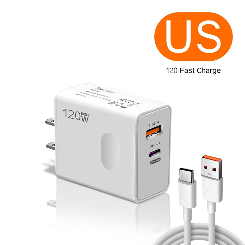 Blanco US cargador + Cable