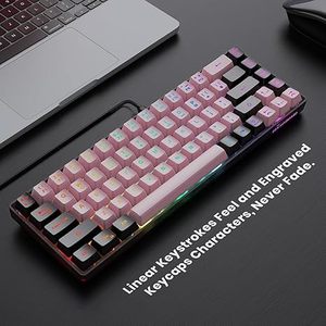 65% Gaming <strong>Keyboard</strong> Wired Backlit Mini RGB <strong>Keyboard</strong> Compact Anti-Ghosting 68-Key Gaming Wired <strong>Keyboard</strong> - Product Image 4