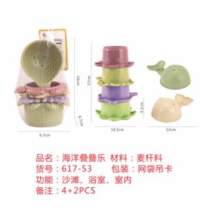 ถ้วยซ้อนสำหรับทารกและเด็กวัยหัดเดินการออกแบบที่มีสีสันและน่ารักเหมาะสำหรับเวลาอาบน้ำเล่นชายหาดและฤดูร้อน - Product Image 3