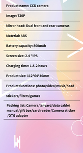 La mejor cámara de vídeo para niños, lo último en CCD Digital 1080P, temporizador automático, cámara trasera delantera, estilo de impresión divertido profesional, medios de filtro MicroSD - Product Image 6