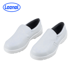 Leenol <span class=keywords><strong>ESD</strong></span>洁净室白色聚氨酯钢趾安全鞋