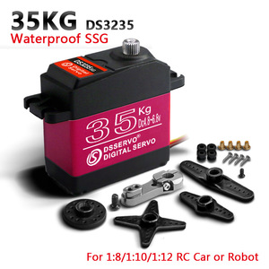 Цифровой сервопривод DSservo DS3235 35 кг с высоким крутящим моментом, металлический механизм, водонепроницаемый сервопривод для робота/радиоуправляемого автомобиля/AGV, управление промышленной автоматизацией - Product Image 2