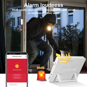 Glomarket-Alarma inteligente para el hogar Tuya, dispositivo de seguridad inteligente con pantalla táctil, 2G, 4G, Tuya, Wifi, GSM - Product Image 5