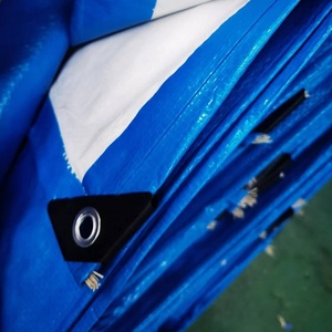 100gsm 120gsm 150Gsm 180gsm nhựa polyethylene màu xanh tarps vải không thấm nước bao gồm PE Tarpaulin tấm tarps - Product Image 5