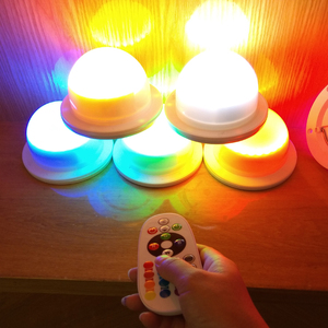 10 adet RGB pille çalışan Led aydınlatma lambası saksı vazo ekici için parti ve bahçe için çeşitli plastik mobilya içinde - Product Image 2