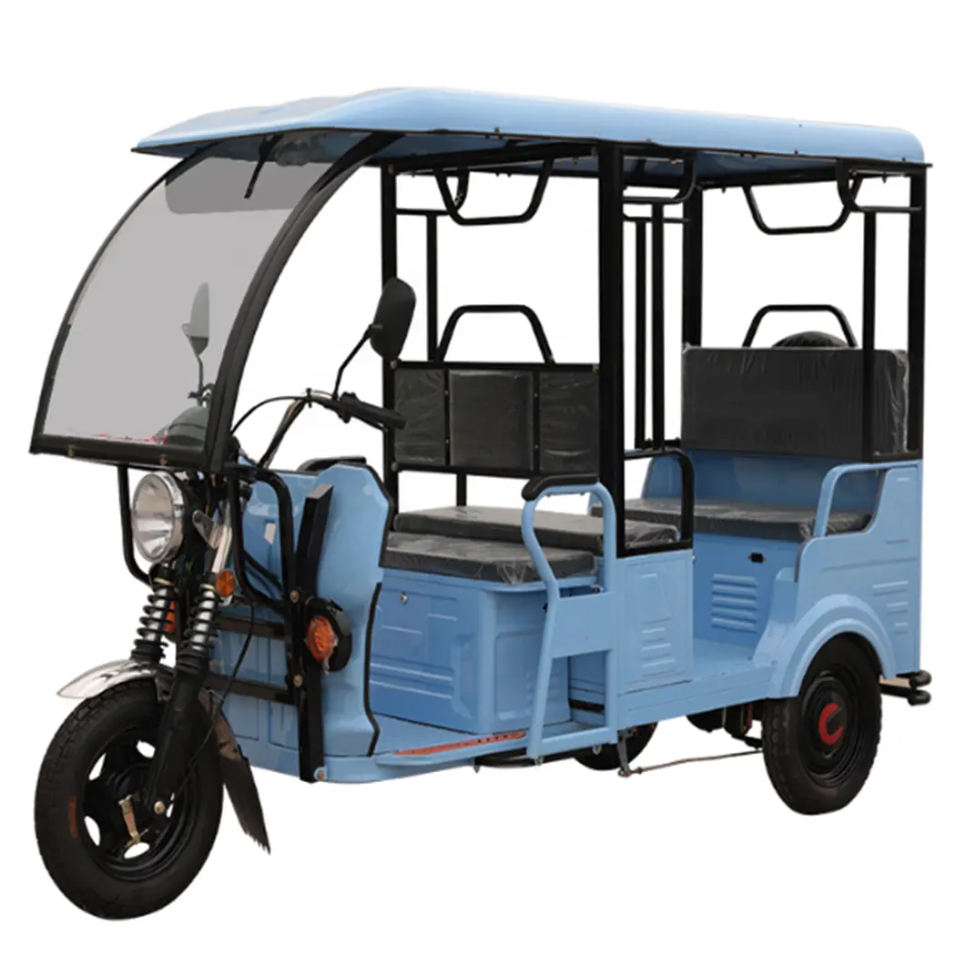 48V 1000W triciclo elettrico per passeggeri a tre ruote risciò adulto in vendita