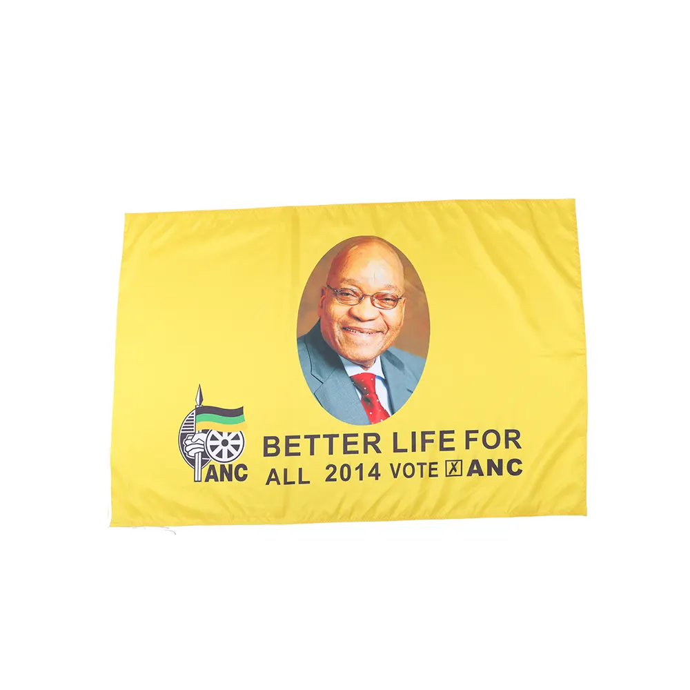 Bandeiras promocionais da campanha eleitoral da África do Sul para publicidade personalizada por atacado