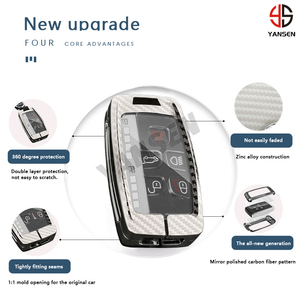 ฝาครอบป้องกันคาร์บอนไฟเบอร์สําหรับLand Rover Range Rover Sport Evoque FreelanderสําหรับJaguar XF XJ XE XJL XF Fobเชลล์ - Product Image 4