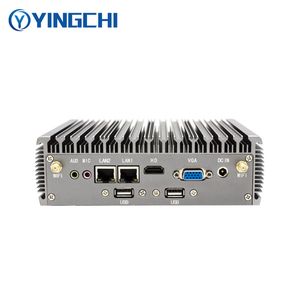 YINGCHI Micro Mini PC I3 6157U 6 * USB Dual Gigabit Ethernet RS232 Win10/11 Linux VGA HD Display Lüfter loser Desktop-Computer - Product Image 1