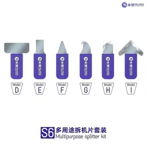 6 pezzi/Kit Mijing S6 lama di smontaggio per la pulizia della colla latta strumento di smontaggio della staffa dello schermo del telefono - Product Image 2