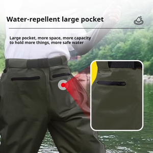 Naylon ve PVC nefes balıkçılık sığ pantolon su geçirmez kalça Wader güvenlik giyim ile sığ ve balıkçılık için