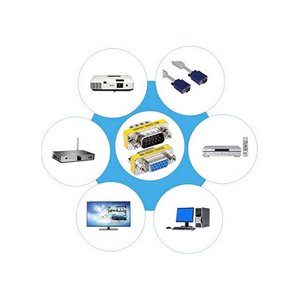 Nuovissimo PC materiale VGA 15P Video adattatore convertitore femmina a femmina per articolo del Computer in presa - Product Image 1