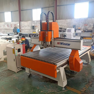 เครื่องแกะสลัก1325 CNC สำหรับงานหนักเครื่องตัดไม้ขนาดเล็ก1530อลูมิเนียม3แกนเครื่องแกะสลัก2หัวสำหรับงานไม้ - Product Image 6