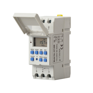 Interruttore Timer digitale 220 Volt su guida Din HC18A Multi tempo - Product Image 1