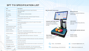 15kg Touchscreen AI Gewichts waage Etiketten druck Inventar managements ystem für Frisch markt Supermarkt