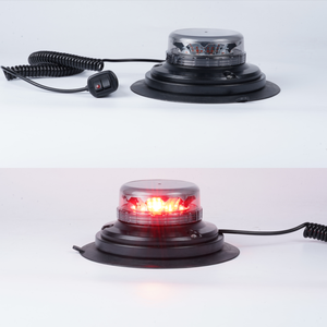 ไฟสัญญาณฉุกเฉิน LED 10ฟังก์ชันฐานแม่เหล็กที่แข็งแรงตัวดูดขนาดใหญ่สีแดง - Product Image 3