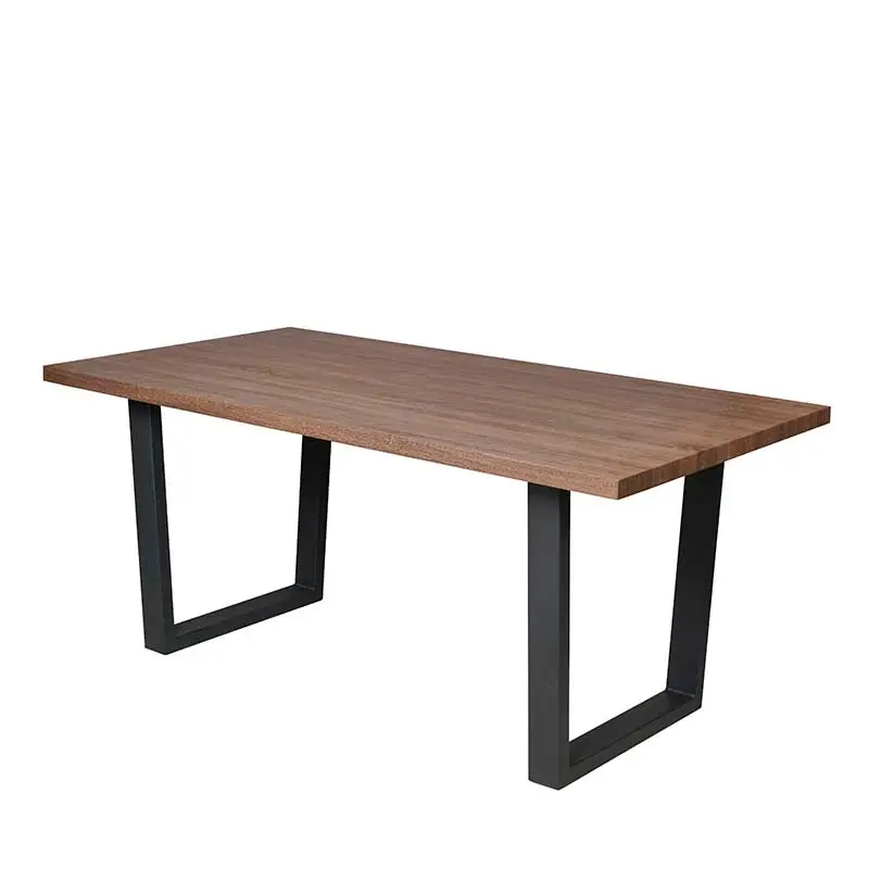 Nordic ठोस लकड़ी डाइनिंग टेबल सेट आयताकार लंबे टेबल रेस्तरां लकड़ी की मेज