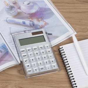 Thiết Bị Văn Phòng Huisen, Màn Hình LCD Lớn 12 Chữ Số, Máy Tính Acrylic Màu Bạc Dùng Cho Gia Đình Văn Phòng - Product Image 5