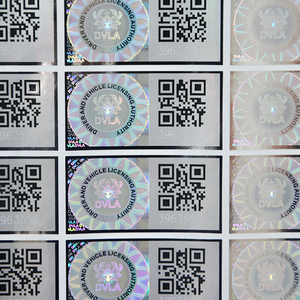 Máquina de pegatinas de holograma de seguridad 3D personalizable Excelente trazabilidad Material PET Etiquetas de código QR para uso de rímel - Product Image 5
