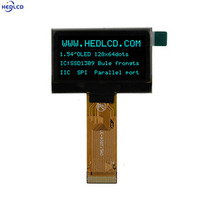 Vendita in fabbrica 1.54 "12864 modulo display OLED 128x64 con SSD1309 SPI I2C parallelo per strumentazione ed elettrodomestici - Product Image 3