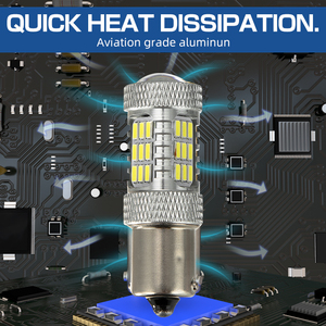 หลอดไฟ Led Bombillo Led 7443 24V Ba15d,หลอดไฟ Led Super Canbus 1156สำหรับไฟเลี้ยวไฟท้ายโรงงานในจีน - Product Image 4