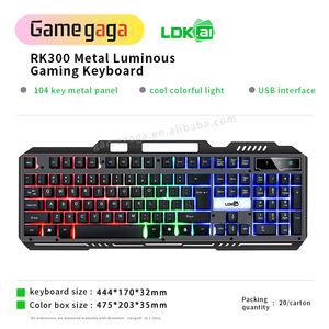 RK300 LED Backlight Usb Wired Gamer Keyboard104 <strong>Keys</strong> RGB Gaming Mechanic <strong>Keyboard</strong> for <strong>Computer</strong> Laptop - Product Image 2