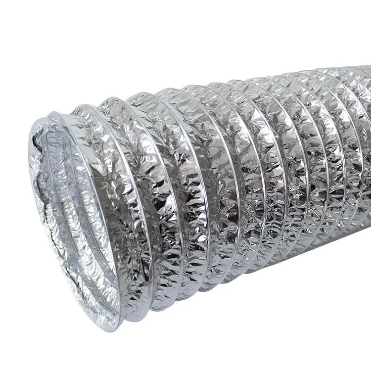 ac duct 4 inch aluminum pipe 4 inch aluminium foil flexible duct pipe air vent air ventilation tube dryer duct for home