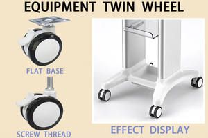 Roda kastor perenggang Stryker kualitas tinggi aman 3-fungsi kastor medis untuk tempat tidur rumah sakit untuk ruang tamu ruang makan dapur - Product Image 3