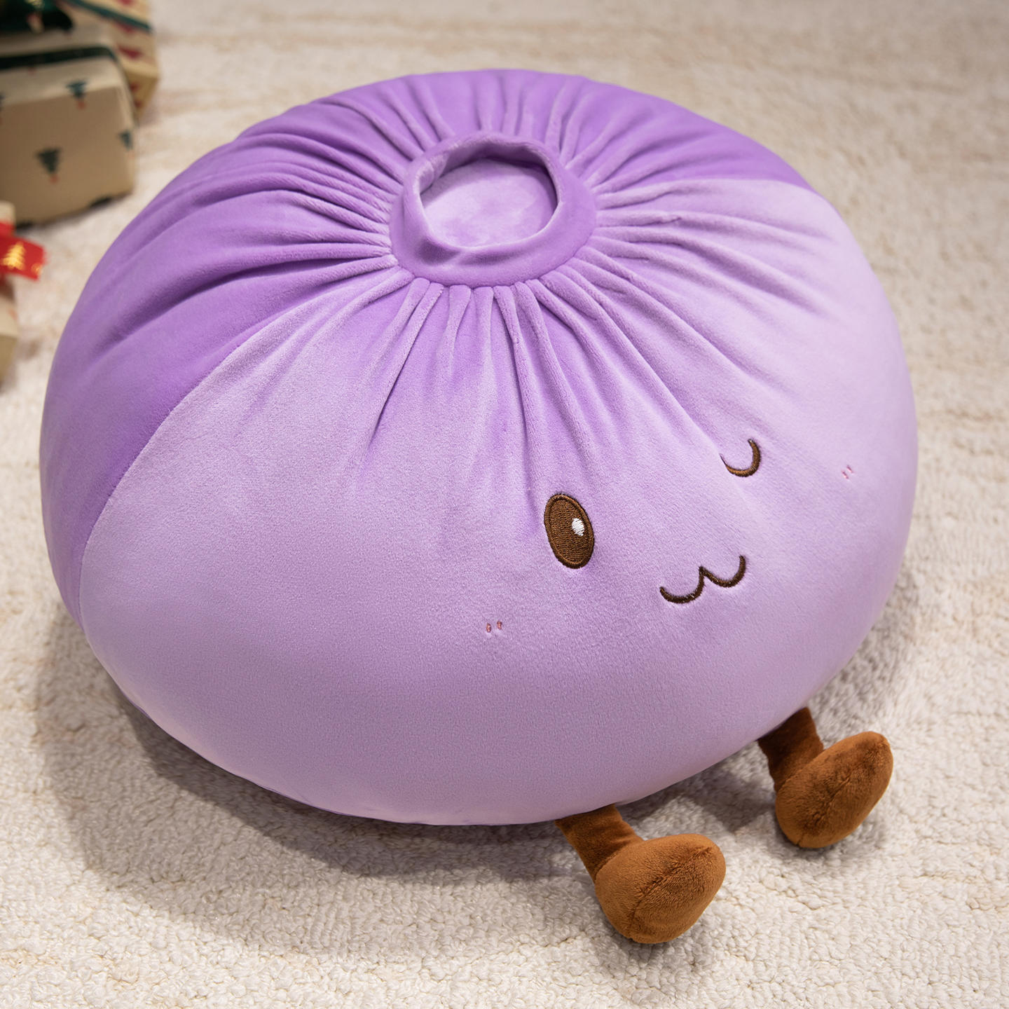 Taro purple steamed stuffed bun