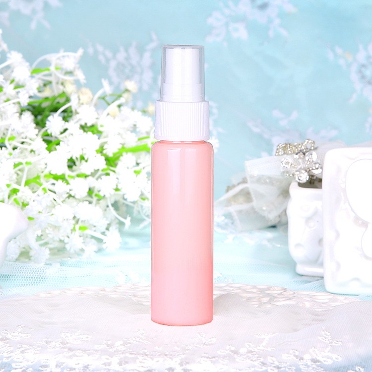 ขวดสีชมพู + ฝาสีขาว