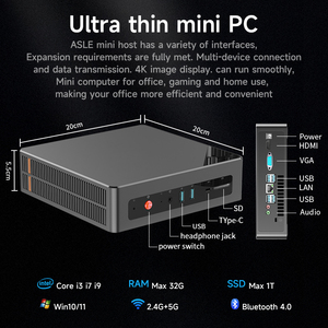 Directo de fábrica AMD Mini computadora Red única Dual HD 4K Salida Win10 Sistema Juegos PC entretenimiento PC - Product Image 6